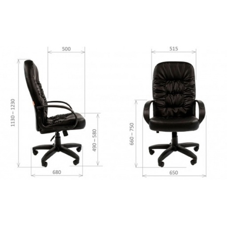 Кресло компьютерное Chairman 416 матовый черный - фото 4