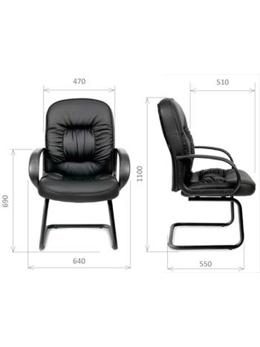 Компьютерное кресло Chairman 416 V матовый черный - фото 4