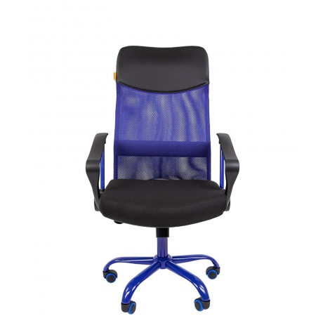 Кресло компьютерное Chairman 610 CMet черный/синий - фото 2