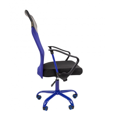 Кресло компьютерное Chairman 610 CMet черный/синий - фото 3