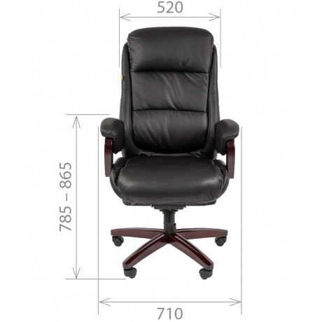 Кресло компьютерное Chairman 404 черный - фото 4