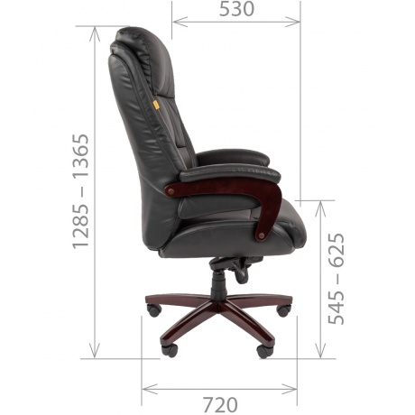 Кресло компьютерное Chairman 404 черный - фото 5