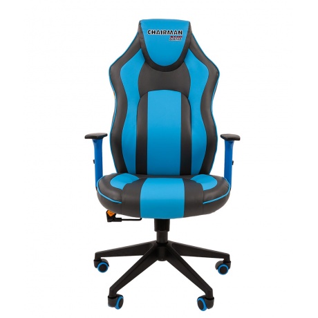 Компьютерное кресло Chairman game 23 серый/голубой (00-07053957) - фото 2