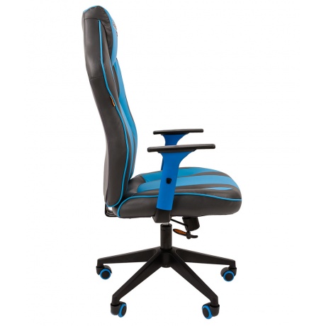 Компьютерное кресло Chairman game 23 серый/голубой (00-07053957) - фото 3