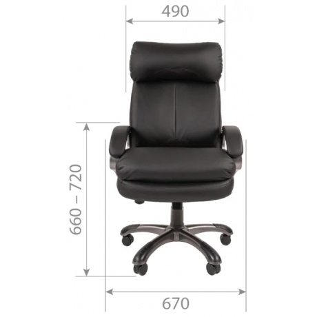 Кресло компьютерное Chairman 505 экопремиум серый - фото 4