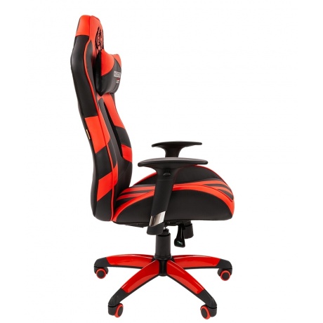 Кресло компьютерное Chairman game 25 черный/красный - фото 3