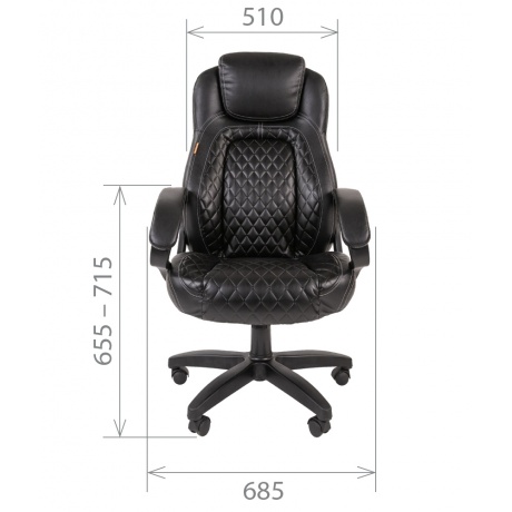 Кресло компьютерное Chairman 432 N черная - фото 4