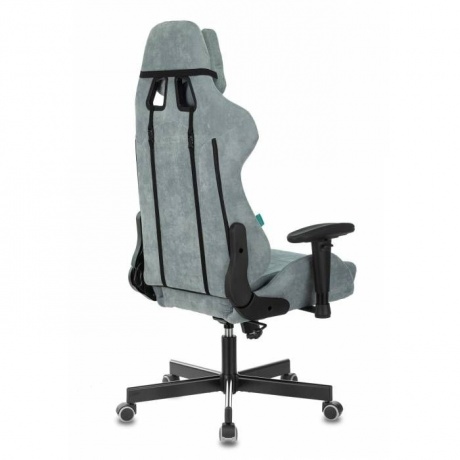 Кресло игровое Бюрократ VIKING KNIGHT Fabric Light-28 серый/голубой - фото 4