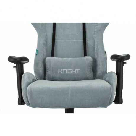 Кресло игровое Бюрократ VIKING KNIGHT Fabric Light-28 серый/голубой - фото 6