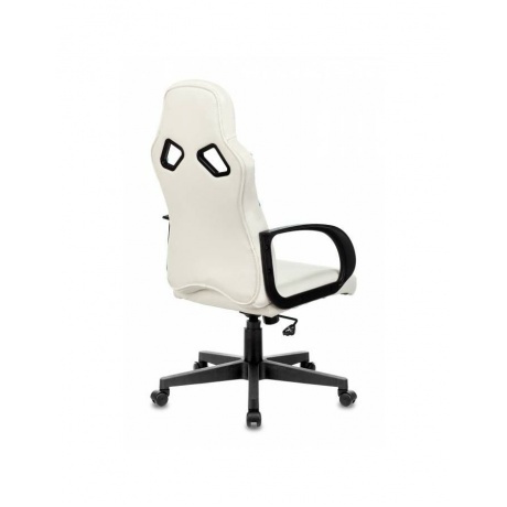 Кресло игровое Бюрократ ZOMBIE RUNNER белый/голубой - фото 4