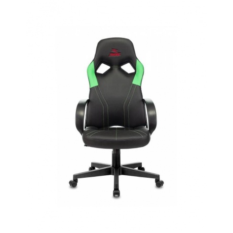 Кресло игровое Бюрократ ZOMBIE RUNNER черный/зеленый - фото 2