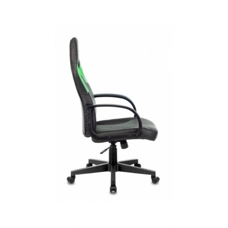Кресло игровое Бюрократ ZOMBIE RUNNER черный/зеленый - фото 3