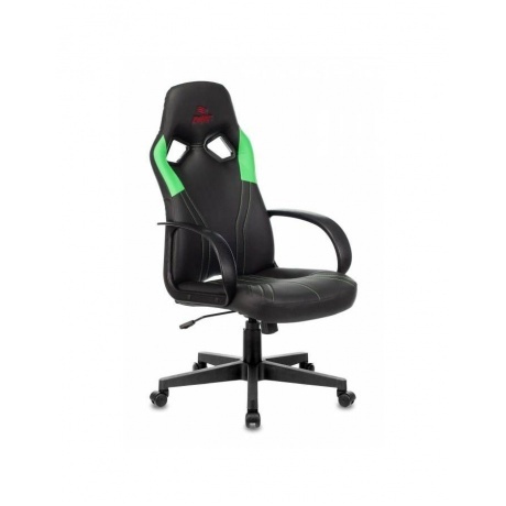 Кресло игровое Бюрократ ZOMBIE RUNNER черный/зеленый