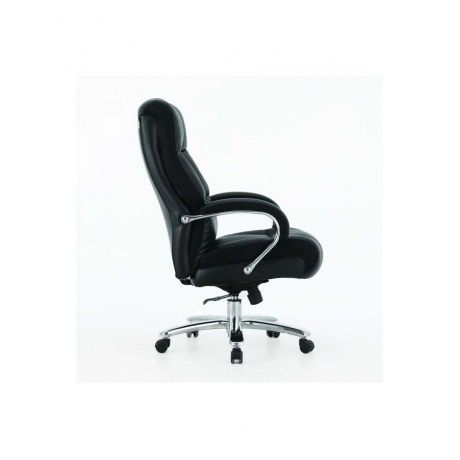 Компьютерное кресло BRABIX PREMIUM Bomer HD-007 (рециклированная кожа, хром, черное) - фото 4