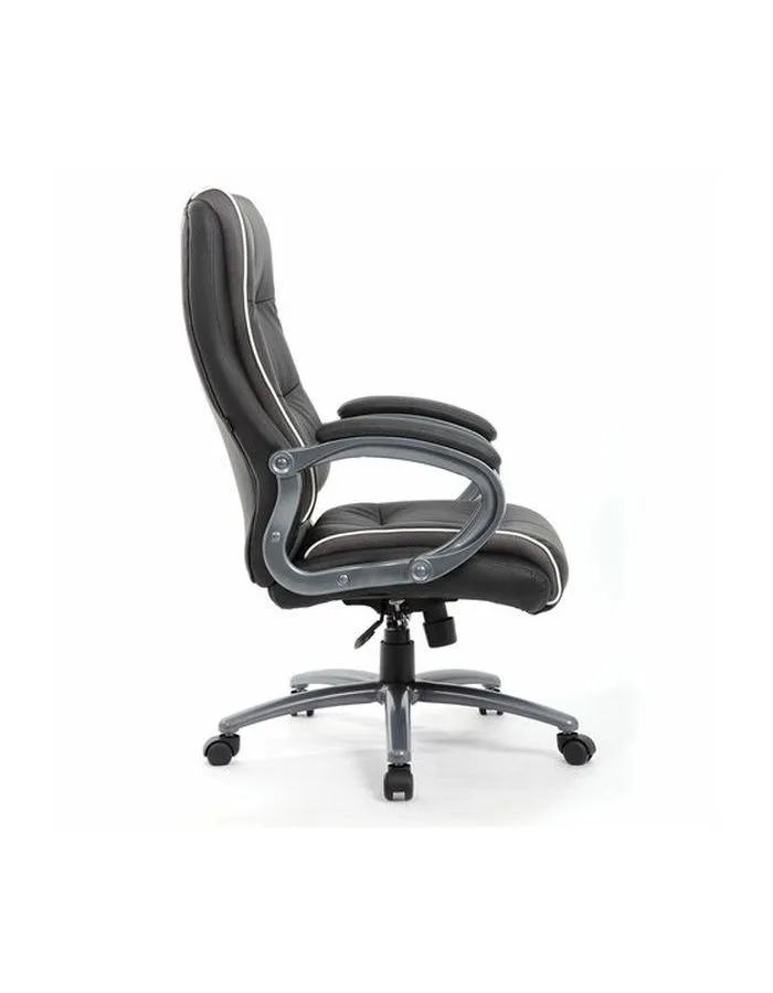 Компьютерное кресло BRABIX PREMIUM Strong HD-009, НАГРУЗКА до 200 кг, экокожа черная, ткань серая, 531945 - фото 3