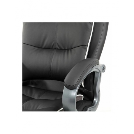 Компьютерное кресло BRABIX PREMIUM Strong HD-009, НАГРУЗКА до 200 кг, экокожа черная, ткань серая, 531945 - фото 8