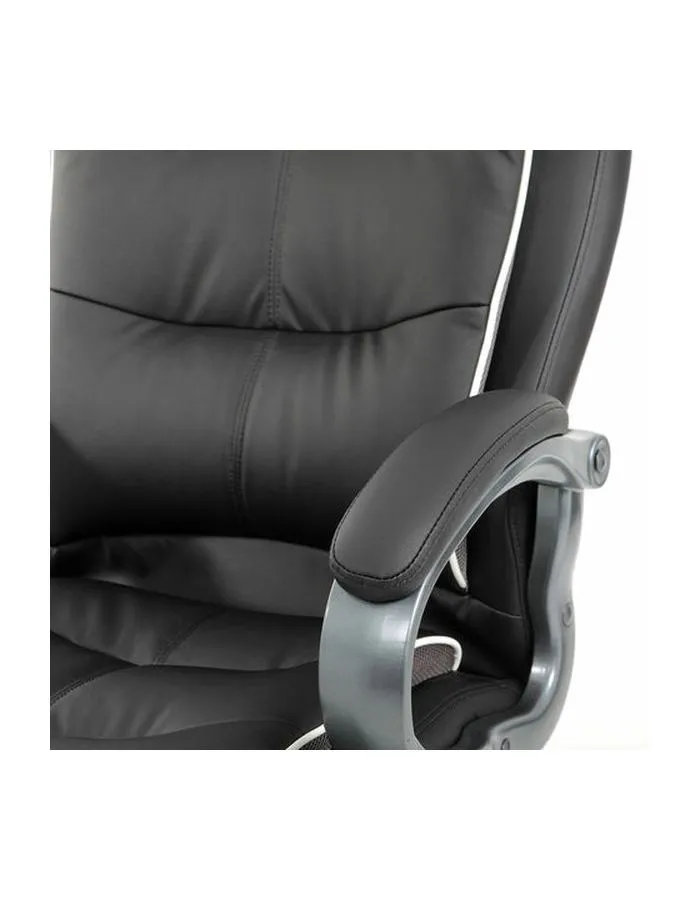Компьютерное кресло BRABIX PREMIUM Strong HD-009, НАГРУЗКА до 200 кг, экокожа черная, ткань серая, 531945 - фото 8