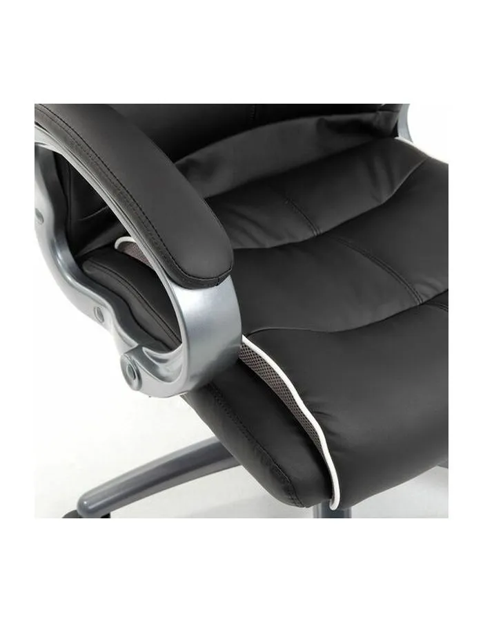 Компьютерное кресло BRABIX PREMIUM Strong HD-009, НАГРУЗКА до 200 кг, экокожа черная, ткань серая, 531945 - фото 10