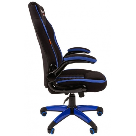 Кресло компьютерное Chairman game 19 чёрное/синее - фото 3