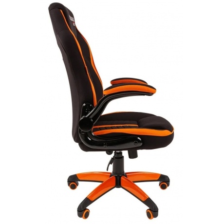 Кресло компьютерное Chairman game 19 чёрное/оранжевое - фото 3