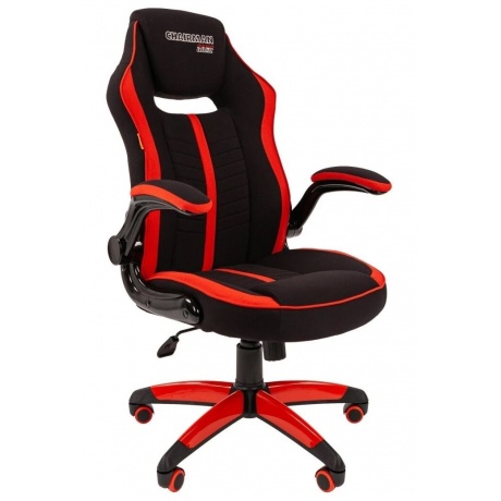 Кресло компьютерное Chairman game 19 чёрное/красное - фото 1