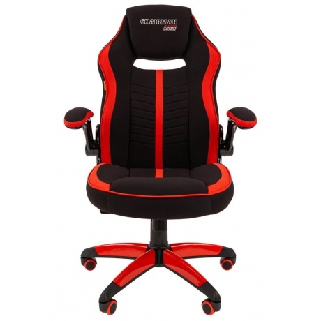 Кресло компьютерное Chairman game 19 чёрное/красное - фото 2