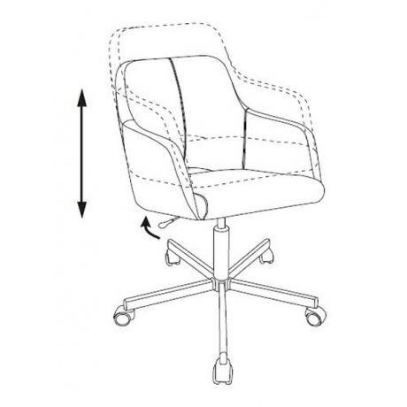 Компьютерное кресло Бюрократ CH-380M синий шторм - фото 5