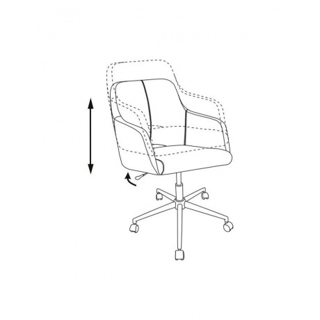 Кресло компьютерное Бюрократ CH-380SL янтарный - фото 6