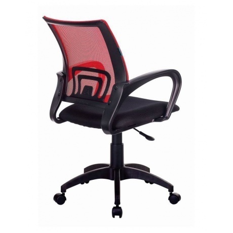 Кресло компьютерное Бюрократ CH-695NLT красный - фото 4