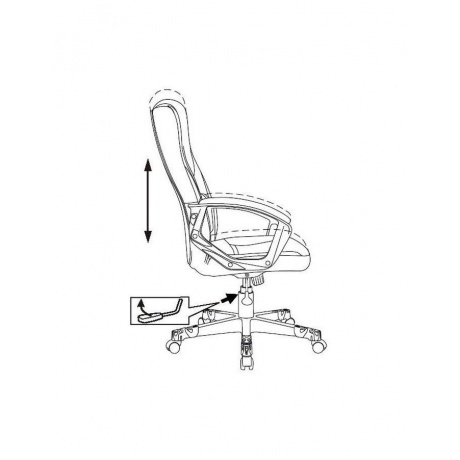 Кресло компьютерное Бюрократ Zombie 10 черный/белый - фото 6