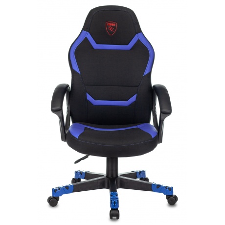 Компьютерное кресло Zombie 10 черный/синий - фото 2