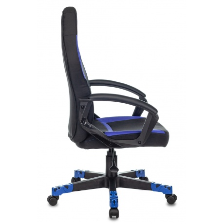 Компьютерное кресло Zombie 10 черный/синий - фото 3
