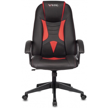 Компьютерное кресло Zombie 8 черный/красный искусственная кожа - фото 2