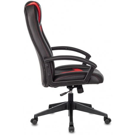 Компьютерное кресло Zombie 8 черный/красный искусственная кожа - фото 3