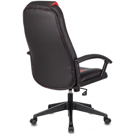 Компьютерное кресло Zombie 8 черный/красный искусственная кожа - фото 4