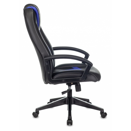 Компьютерное кресло Zombie 8 черный/синий искусственная кожа - фото 3