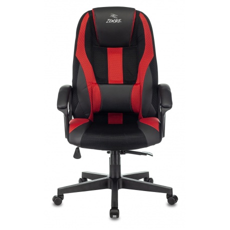 Компьютерное кресло Zombie 9 черный/красный - фото 2