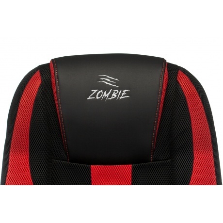 Кресло компьютерное Бюрократ Zombie 9 черный/красный - фото 7