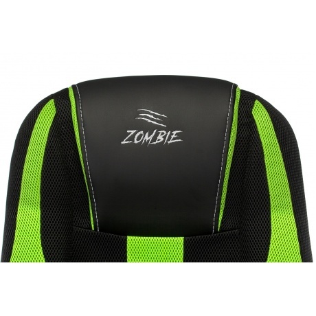 Кресло компьютерное Бюрократ Zombie 9 черный/салатовый - фото 7