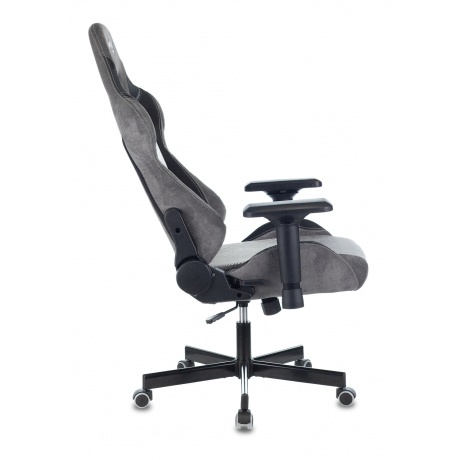 Компьютерное кресло Zombie VIKING 7 KNIGHT Fabric серый Loft ромбик текстиль/эко.кожа - фото 13