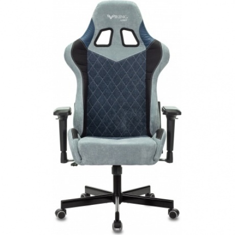 Кресло компьютерное Бюрократ VIKING 7 KNIGHT BL FABRIC синий - фото 5