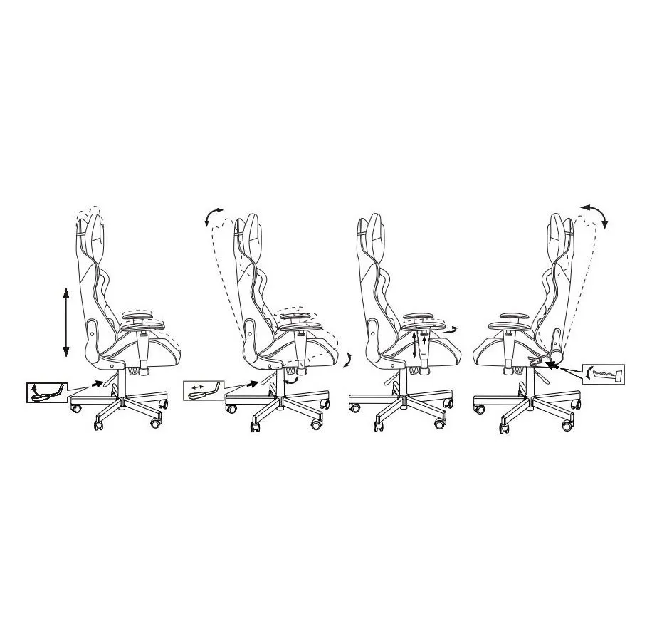 Кресло компьютерное Бюрократ VIKING KNIGHT LT20 FABRIC черный - фото 18