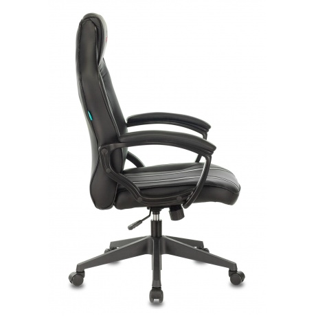 Компьютерное кресло Бюрократ VIKING ZOMBIE A3 B черный с карбон.вставками искусственная кожа - фото 3
