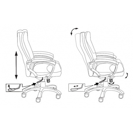 Кресло руководителя Бюрократ CH-868N серый искусственная кожа - фото 6