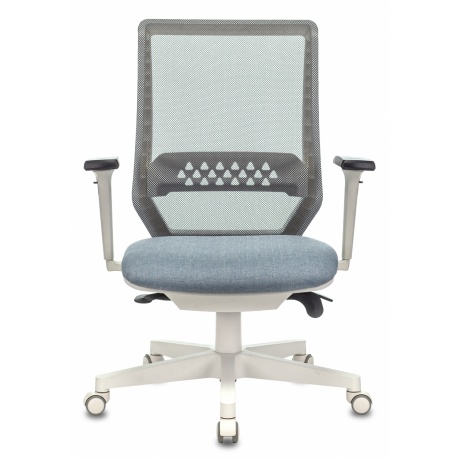 Кресло руководителя Бюрократ EXPERT серый (EXPERT WHITE BLUE) сетка - фото 6