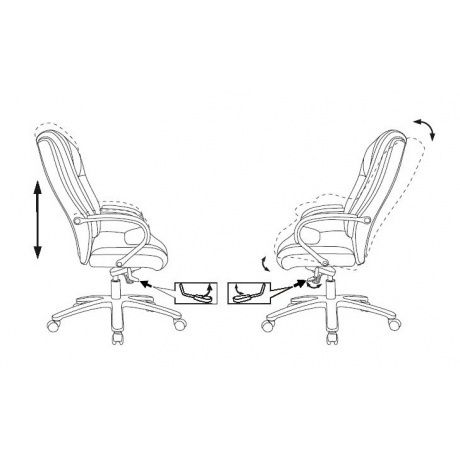 Кресло руководителя Бюрократ T-9925SL/BLACK - фото 6