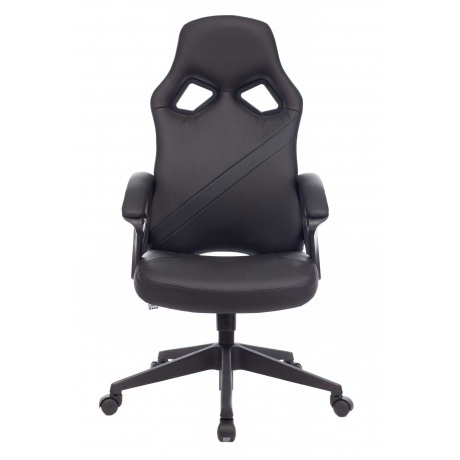 Кресло игровое Бюрократ Zombie DRIVER черный эко.кожа - фото 6