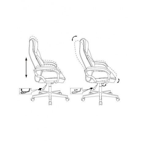 Кресло игровое Бюрократ Zombie DRIVER черный эко.кожа - фото 9