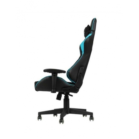 Кресло игровое A4Tech X7 GG-1100 черный/голубой текстиль/эко.кожа - фото 5