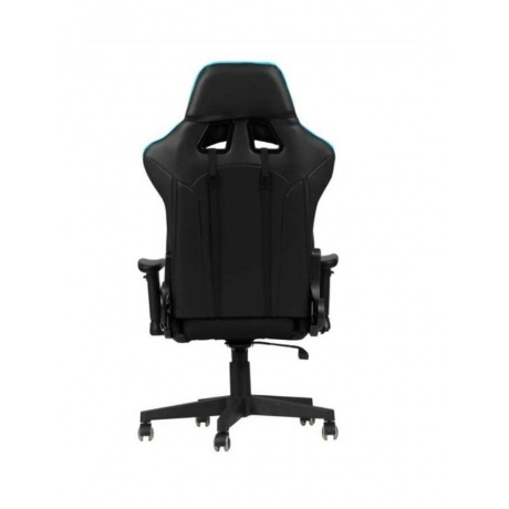 Кресло игровое A4Tech X7 GG-1100 черный/голубой текстиль/эко.кожа - фото 6